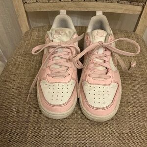 Nike Court Borough Pink Foam Tennis Shoes Size 3.5
